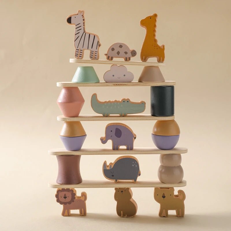 Montessori Animal Stacking Blocks - Cambout