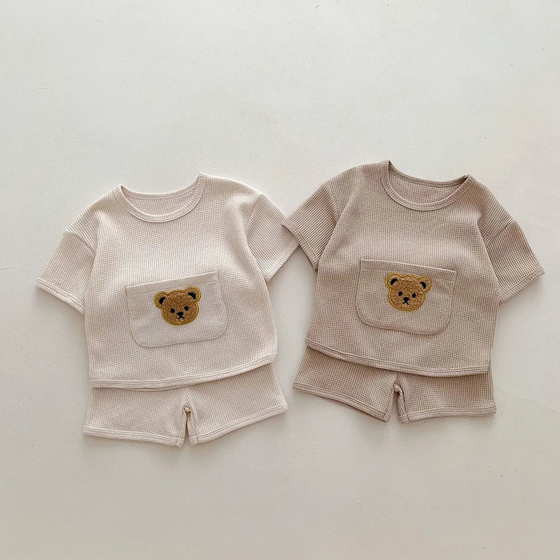 Bear t-shirt and shorts set - Cambout