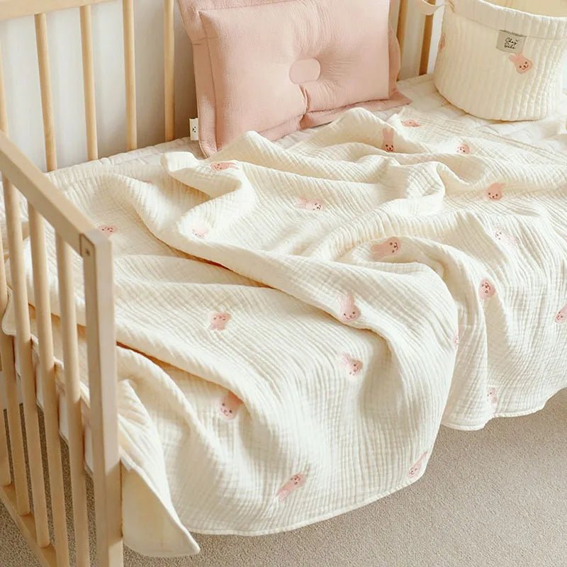 Embroided cotton blanket - Cambout