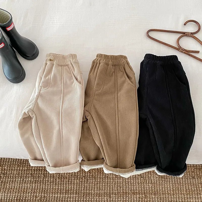 Fleece pants with faux fur lining - Cambout